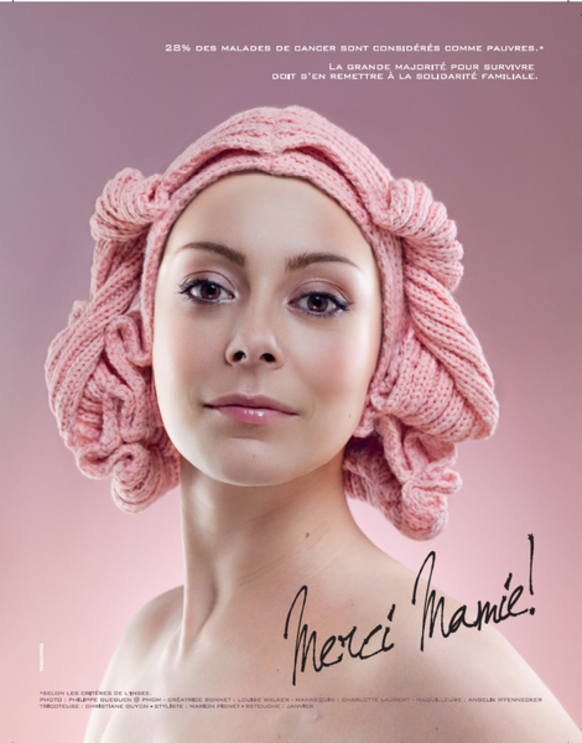 Affiche cancer pour Rose Magazine par TBWA